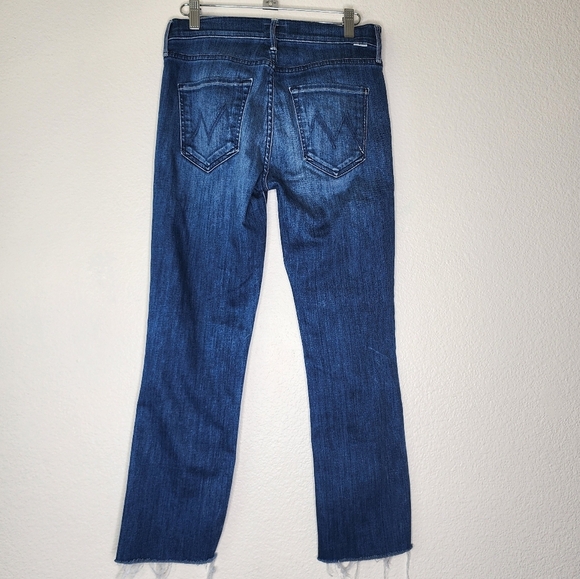MOTHER Squeeze It The Mid-Rise Dazzler Crop Fray 27 - Picture 5 of 11